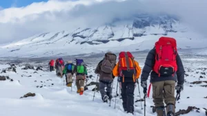 Climbers with best Kilimanjaro guide on Northern Circuit 2025 expedition"